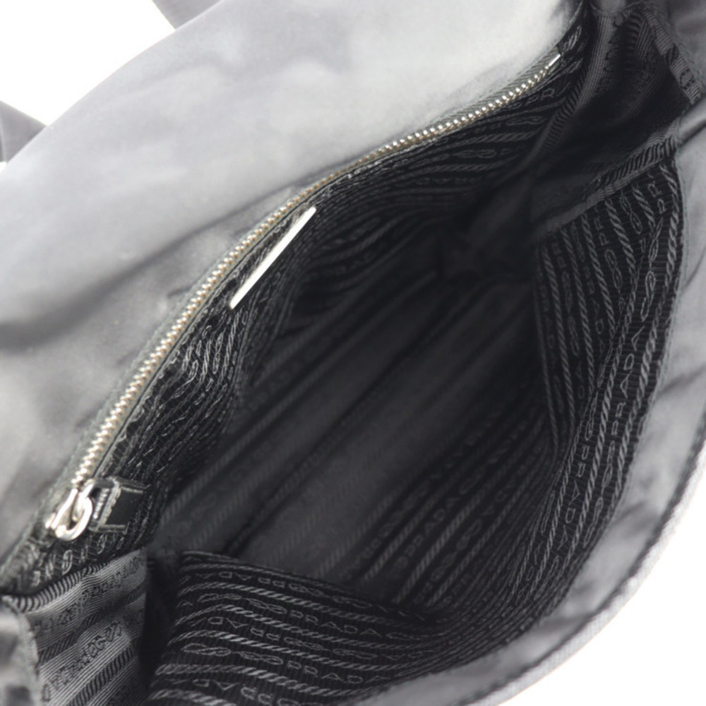 PRADA Prada shoulder bag VA0770 nylon leather black silver hardware messenger - Picture 7 of 8